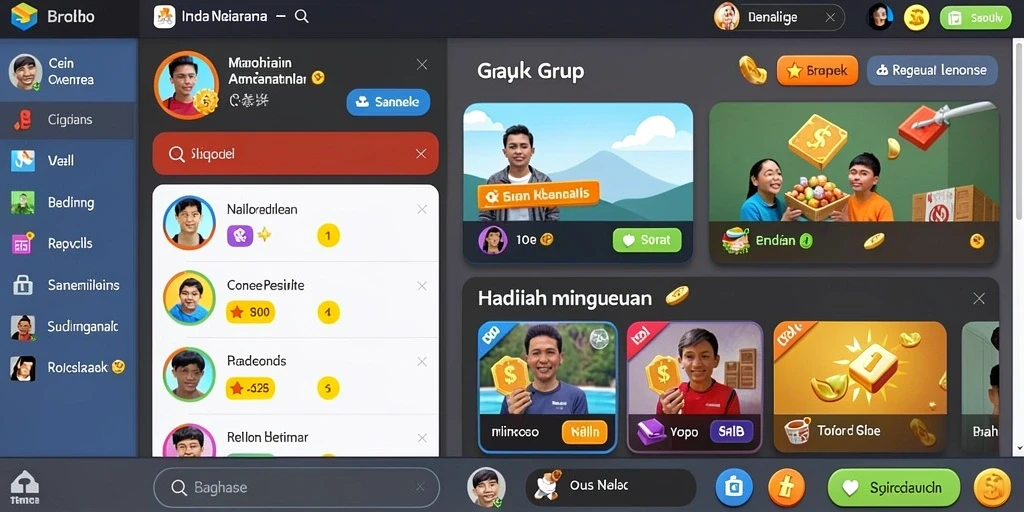 Gambaran mode permainan seru dalam 62IDN.