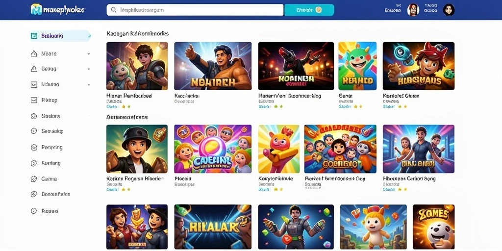 Berbagai tema slot yang tersedia untuk dipilih.