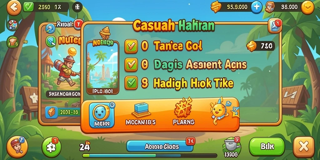 Tangkapan layar memperlihatkan fitur crafting yang menarik.