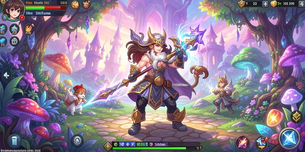 Aksi pertarungan seru dalam game.