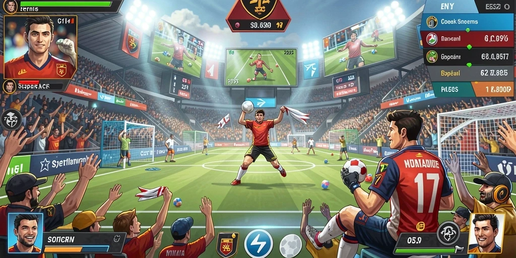 Tangkapan layar menggambarkan interaksi pemain dalam mode multiplayer.
