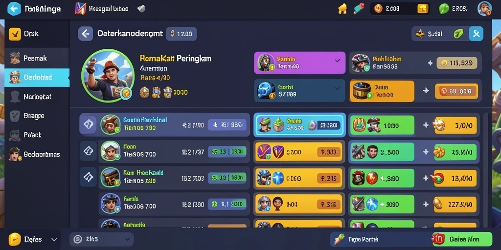 Pemilihan level yang bervariasi dan penuh tantangan.